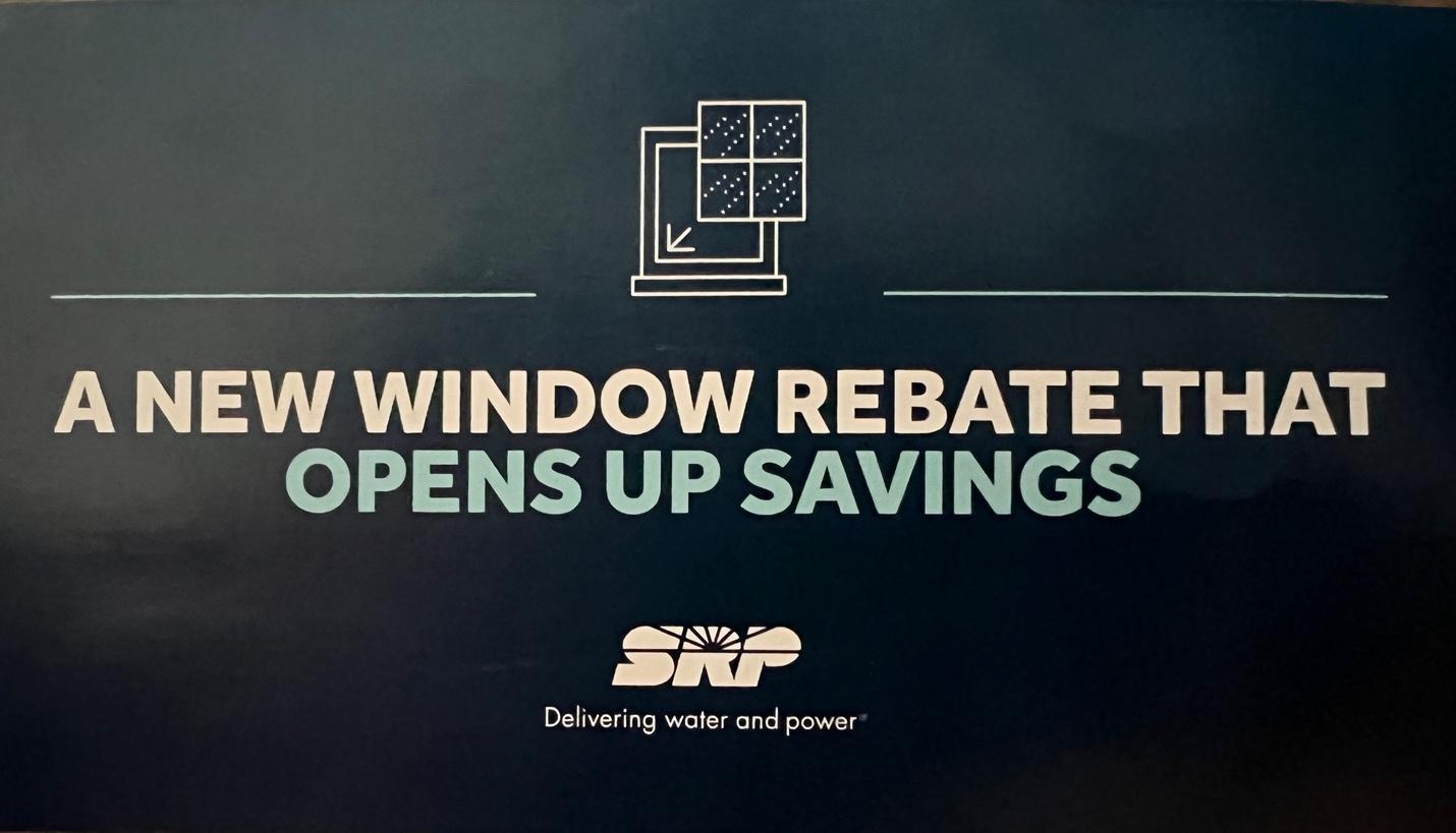 A new window rebate opens up savings.